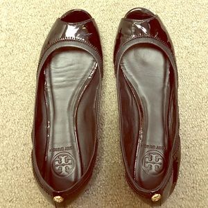 Authentic Tory Butch Peep Toe Flats