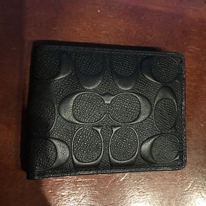 Mens Coach Bifold Wallet 100% Authentic