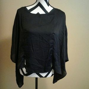 FYLO batwing  sleeves, sheer back sz M and S