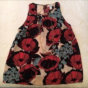 🌸Loft Floral Tank/Sleeveless Blouse- Med🌸