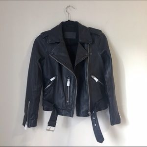 NWOT Allsaints Balfern Leather Biker Jacket