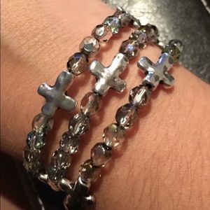 Cross wrap bracelet