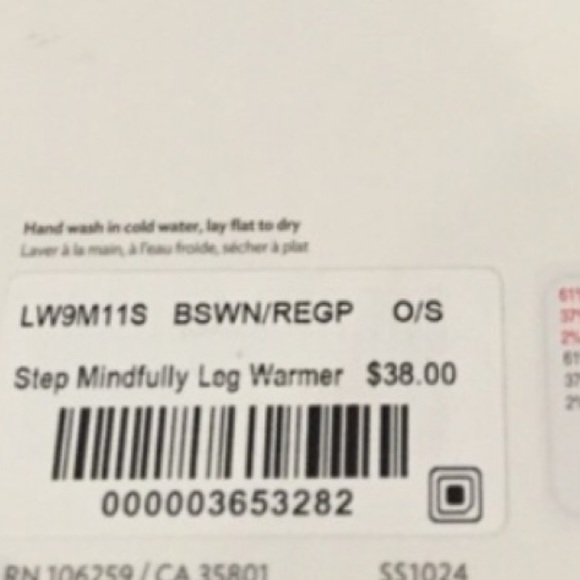 Lululemon Step Mindfully Leg Warmer NWT - Picture 3 of 4