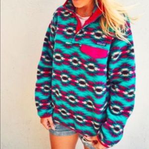patagonia printed pullover