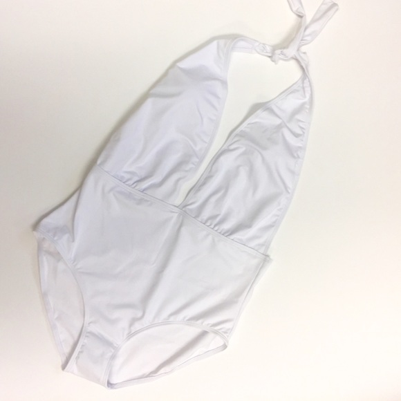 white swimming suite one piece sw140 - Picture 2 of 3