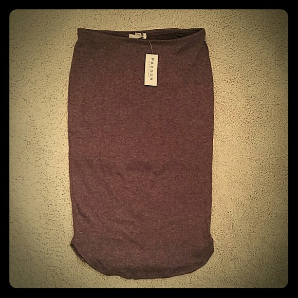 Heather purple pencil ribbed skirt M L.A. Hearts - Picture 1 of 1