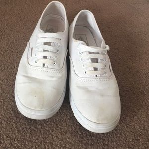 "White" Vans you may be able to clean!