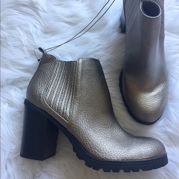 Brushed gold ankle boots from Target. Sam & Libby - Picture 2 of 4