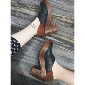 Black Free People Clogs