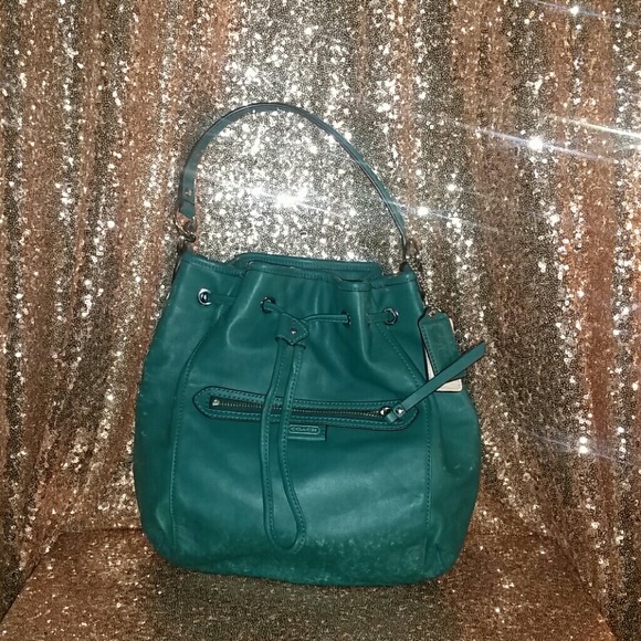 Coach Teal Bucket Bag
