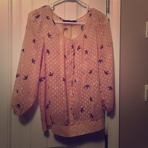 The Limited Sheer Blouse