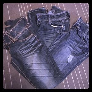 (Bundle) 3 pair of skinny jeans size 7 & 9