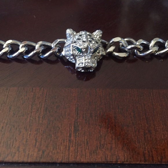 #handmade one of a kind Panther choker
