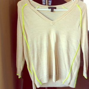 J.Crew Neon Detail Sweater