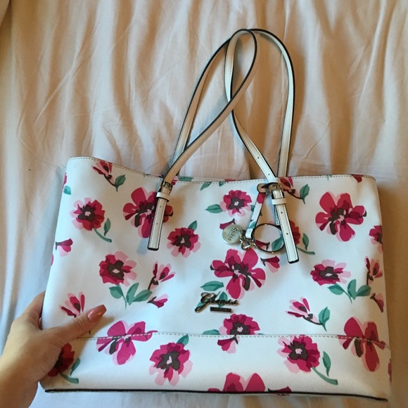 Large Guess Floral Print Bag