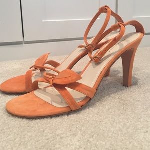 Banana Republic Orange Suede Heels