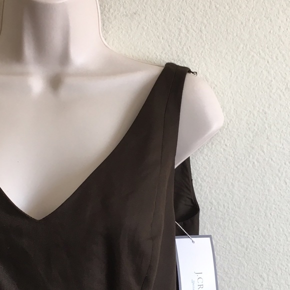 NWT J. Crew Cotton Cady Lyndsey Dress, Acorn 8P