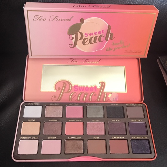 Too faced Sweet Peach Eyeshadow Collection 🍑