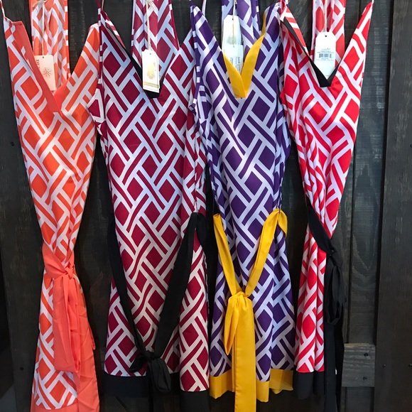 Mudpie Gameday RB Dress Purple/Gold - Picture 2 of 3