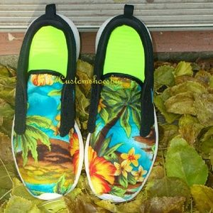 Custom Nike Roshe Run Hawaii Tropical Volcano Pri