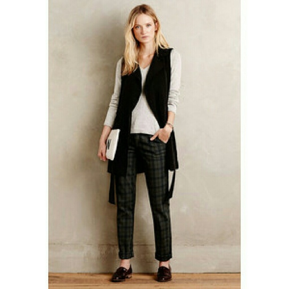 Anthropologie Pilcro Hyphen Plaid Chinos