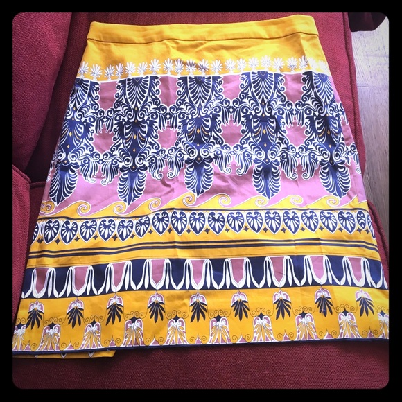 J Crew Patterned Pencil Skirt
