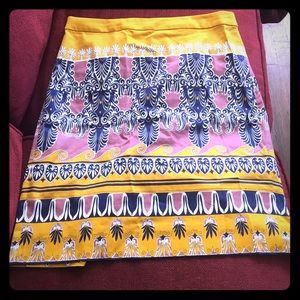 J Crew Patterned Pencil Skirt