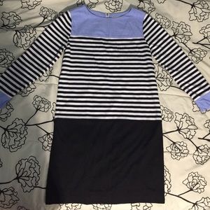 Ann Taylor LOFT chambray striped dress