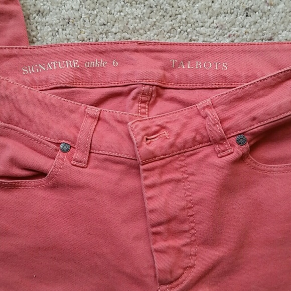 Talbots signature ankle salmon colored pants - Picture 2 of 2