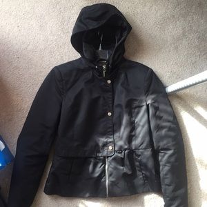 Zara Hooded Peplum Jacket