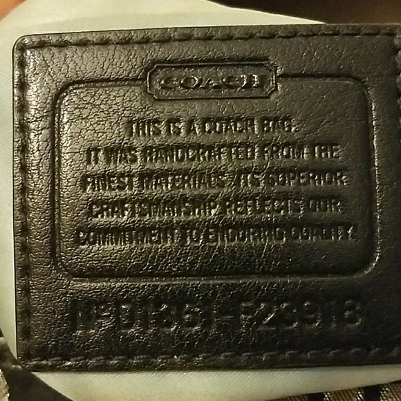 SALE! Coach black silver signature c bag - Picture 5 of 8