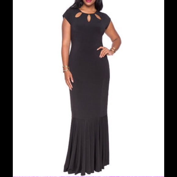Petal Neckline Gown