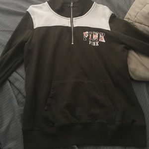 Victoria's Secret Pink Half Zip Hoodie