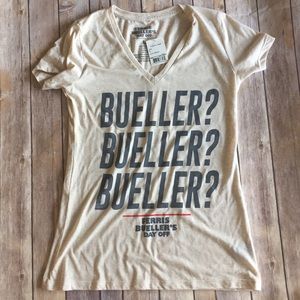 80's flashback Bueller Tee! NWT! Juniors size L