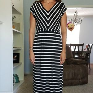 Black and White Maxi Dress