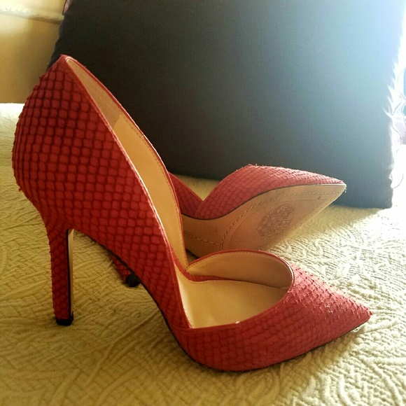 Vince Camuto Rowin d'Orsay Red Snake Pump