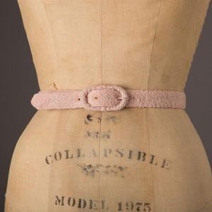 Vintage pink terrycloth belt