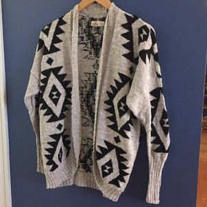 Hollister tribal print cardigan.