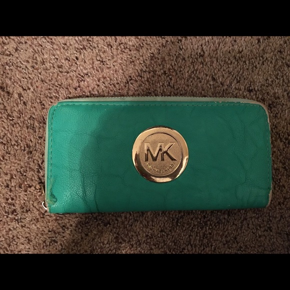 Teal Michael Kors Wallet