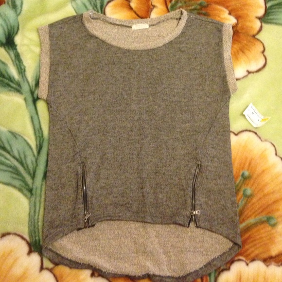 Necessary clothing charcoal top