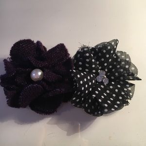 Flower hair clips