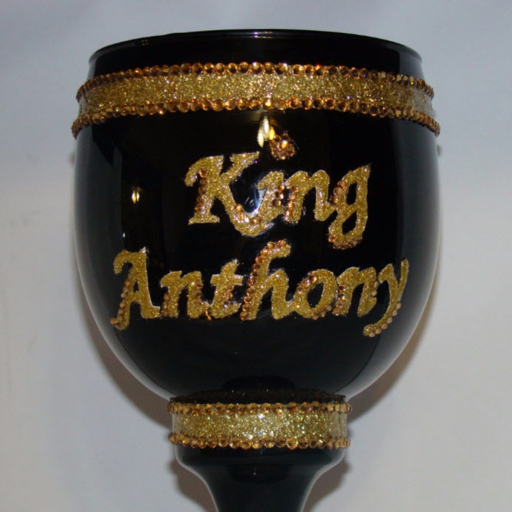 Black and Gold Bling Custom Pimp Cup