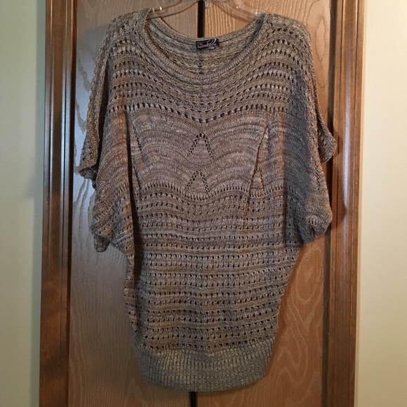 Brown sheer sweater