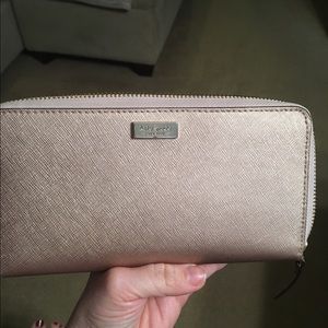 Kate Spade rose gold wallet