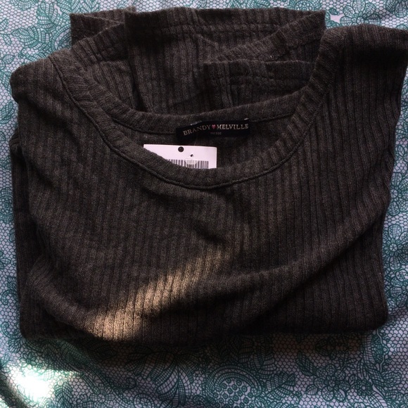 Brandy Melville grey Crop top
