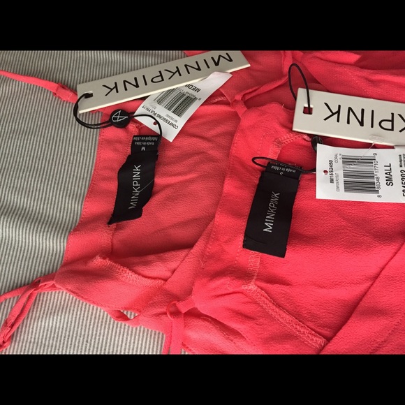 Minkpink Coral Confessions Romper Playsuit V Neck - Picture 2 of 4