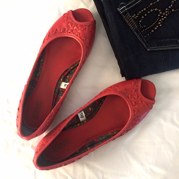 Coral Mossimo Peep Toe Flats
