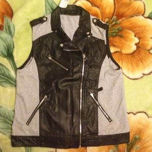 Forever 21 faux leather vest