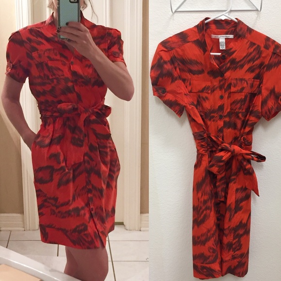 Diane Von Furstenberg button down dress