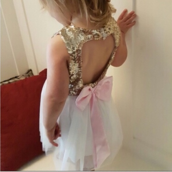 Last one‼️Sequins Heart Tulle Dress - Picture 7 of 7